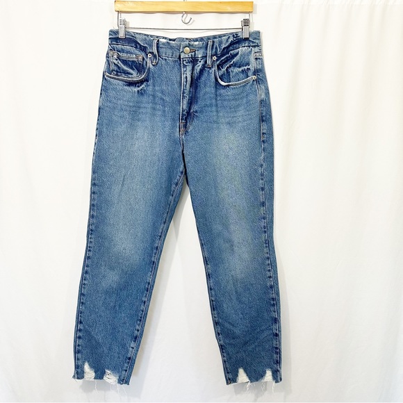 Good American Good Vintage High Waist Straight Leg Jeans in BLUE641 - Picture 13 of 13